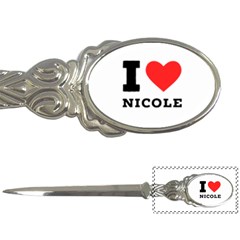 I Love Nicole Letter Opener by ilovewhateva