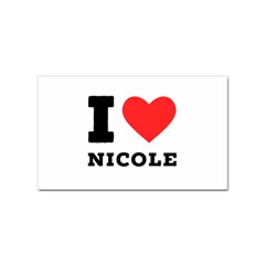 I Love Nicole Sticker Rectangular (10 Pack) by ilovewhateva