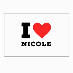 I Love Nicole Postcard 4 x 6  (pkg Of 10) by ilovewhateva