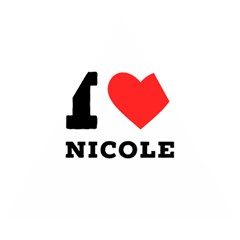 I Love Nicole Wooden Puzzle Triangle by ilovewhateva