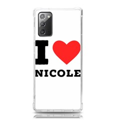 I Love Nicole Samsung Galaxy Note 20 Tpu Uv Case by ilovewhateva