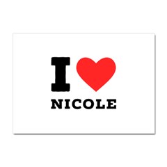 I Love Nicole Crystal Sticker (a4) by ilovewhateva