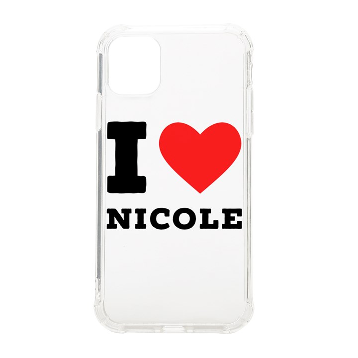 I love nicole iPhone 11 TPU UV Print Case