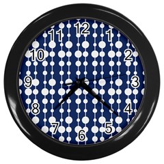 Pattern 24 Wall Clock (black) by GardenOfOphir