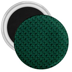 Green Pattern 3  Magnets