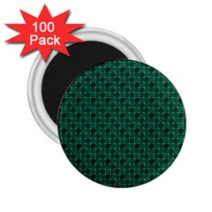 Green Pattern 2.25  Magnets (100 pack) 