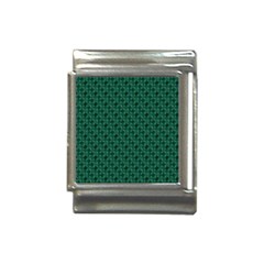 Green Pattern Italian Charm (13mm) by Sparkle