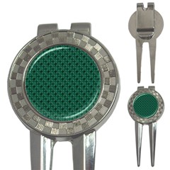 Green Pattern 3-in-1 Golf Divots