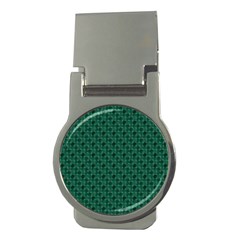 Green Pattern Money Clips (Round) 