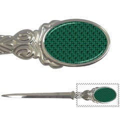 Green Pattern Letter Opener