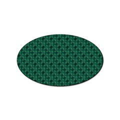 Green Pattern Sticker (oval) by Sparkle