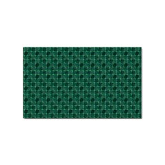 Green Pattern Sticker (Rectangular)