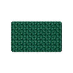 Green Pattern Magnet (Name Card)