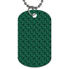 Green Pattern Dog Tag (one Side) by Sparkle