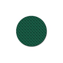 Green Pattern Golf Ball Marker