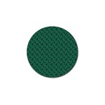 Green Pattern Golf Ball Marker Front