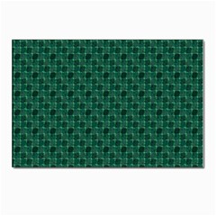 Green Pattern Postcards 5  x 7  (Pkg of 10)