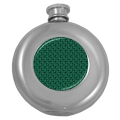 Green Pattern Round Hip Flask (5 oz)