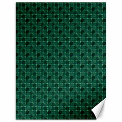 Green Pattern Canvas 12  x 16 