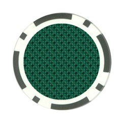 Green Pattern Poker Chip Card Guard