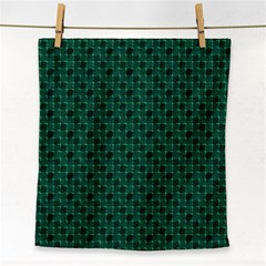 Green Pattern Face Towel by Sparkle