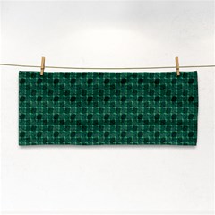 Green Pattern Hand Towel