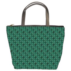 Green Pattern Bucket Bag