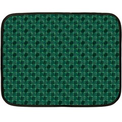 Green Pattern One Side Fleece Blanket (Mini)