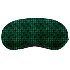 Green Pattern Sleeping Mask