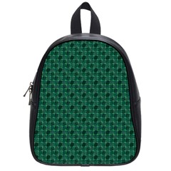 Green Pattern School Bag (Small)