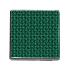 Green Pattern Memory Card Reader (Square 5 Slot)