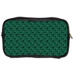 Green Pattern Toiletries Bag (Two Sides)