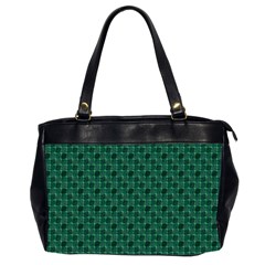 Green Pattern Oversize Office Handbag (2 Sides) by Sparkle