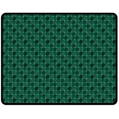 Green Pattern One Side Fleece Blanket (medium) by Sparkle