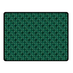 Green Pattern One Side Fleece Blanket (Small)