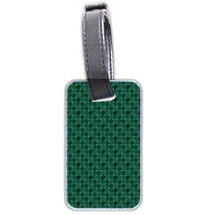 Green Pattern Luggage Tag (two sides)