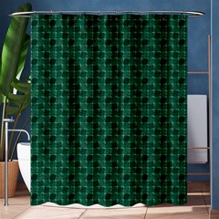 Green Pattern Shower Curtain 60  x 72  (Medium) 