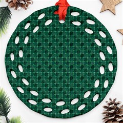 Green Pattern Ornament (Round Filigree)