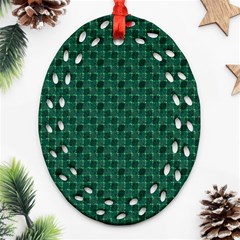 Green Pattern Ornament (Oval Filigree)