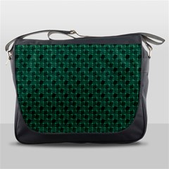 Green Pattern Messenger Bag