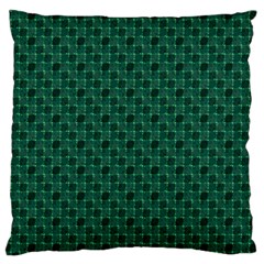 Green Pattern Large Cushion Case (One Side)