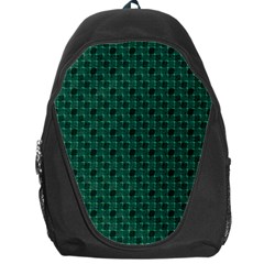 Green Pattern Backpack Bag