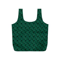 Green Pattern Full Print Recycle Bag (S)