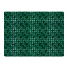 Green Pattern Premium Plush Fleece Blanket (Mini)