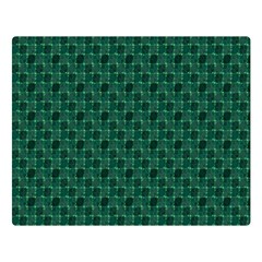 Green Pattern Premium Plush Fleece Blanket (Large)