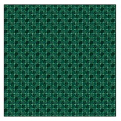 Green Pattern Square Satin Scarf (36  x 36 )