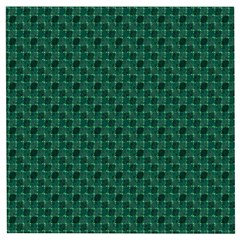 Green Pattern Wooden Puzzle Square