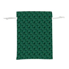 Green Pattern Lightweight Drawstring Pouch (S)