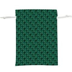 Green Pattern Lightweight Drawstring Pouch (XL)