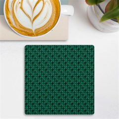 Green Pattern UV Print Square Tile Coaster 